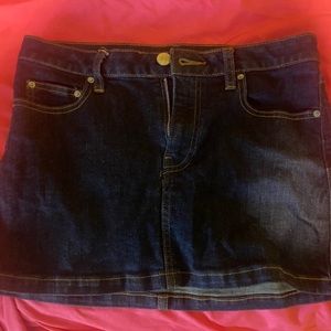 urban outfitters denim mini skirt